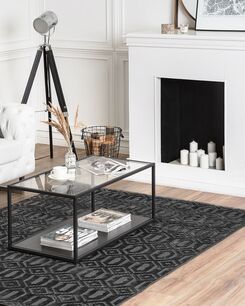 Matto viskoosi tummanharmaa 160 x 230 cm ADATEPE Matto viskoosi tummanharmaa 160 x 230 cm ADATEPE