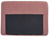 Left Hand 4 Seater Fabric Corner Sofa Pink Brown BREDA_885933