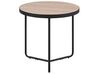 Set of 2 Coffee Tables Light Wood with Black MELODY Big and Medium_745198