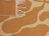 Bézs És Narancssárga Színű Takaró 130 x 170 cm BANGRE_834856