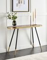 Console Table Dark Wood with Gold RAMONA_912776