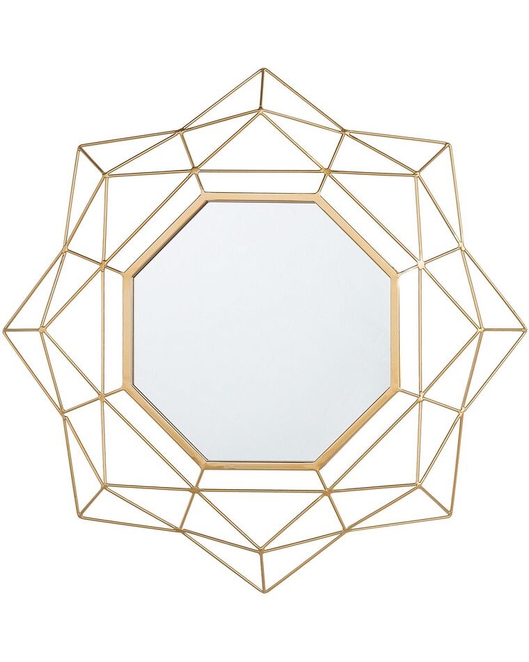 Nástěnné zrcadlo zlaté ø 60 cm HILLION_904168