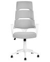 Chaise de bureau blanc et gris GRANDIOSE_834273
