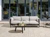 3 Seater Aluminium Garden Sofa Light Grey ESPERIA_868623