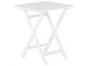 Table et 2 chaises de jardin blanches en bois FIJI_674196