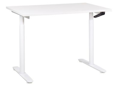 Hæve sænkebord manuelt hvid 120 x 72 cm DESTINAS