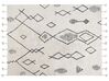 Bavlnený koberec 160 x 230 cm biela/čierna KEBIR_830881