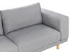 3 Seater Fabric Sofa Grey NIVALA_874131