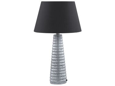 Ceramic Table Lamp Silver VILNIA
