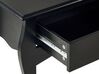 Konzolový stolík s 2 zásuvkami čierny KLAWOCK_724363