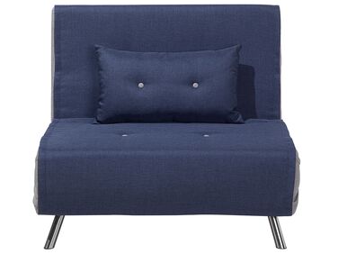 Sofa rozkładana jednoosobowa niebieska FARRIS
