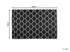 Obojstranný vonkajší koberec 160 x 230 cm čierna/biela ALADANA_733706