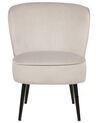 Fauteuil fluweel taupe VOSS_884421