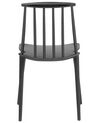 Set of 2 Dining Chairs Black VENTNOR_707143