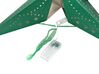 Weihnachtsdeko LED smaragdgrün Sternform mit Glitzer 60 cm 2er Set MOTTI_835489