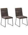 Lot de 2 chaises grises foncées NEVADA_694514