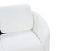 Conjunto de sofás com 6 lugares em bouclé branco TROSA_911084