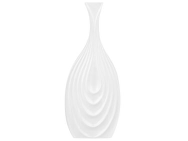 Wazon dekoracyjny ceramiczny 39 cm biały THAPSUS