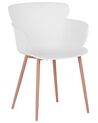 Set of 2 Dining Chairs White SUMKLEY_783748