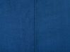 Hoekbank met ottomaan fluweel marineblauw linkszijdig OSLO_744164