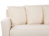 3 Seater Fabric Sofa Beige GILJA_742321