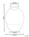 Terracotta Dekorativ Vase 30 cm Brun og Sort AULIDA_850396