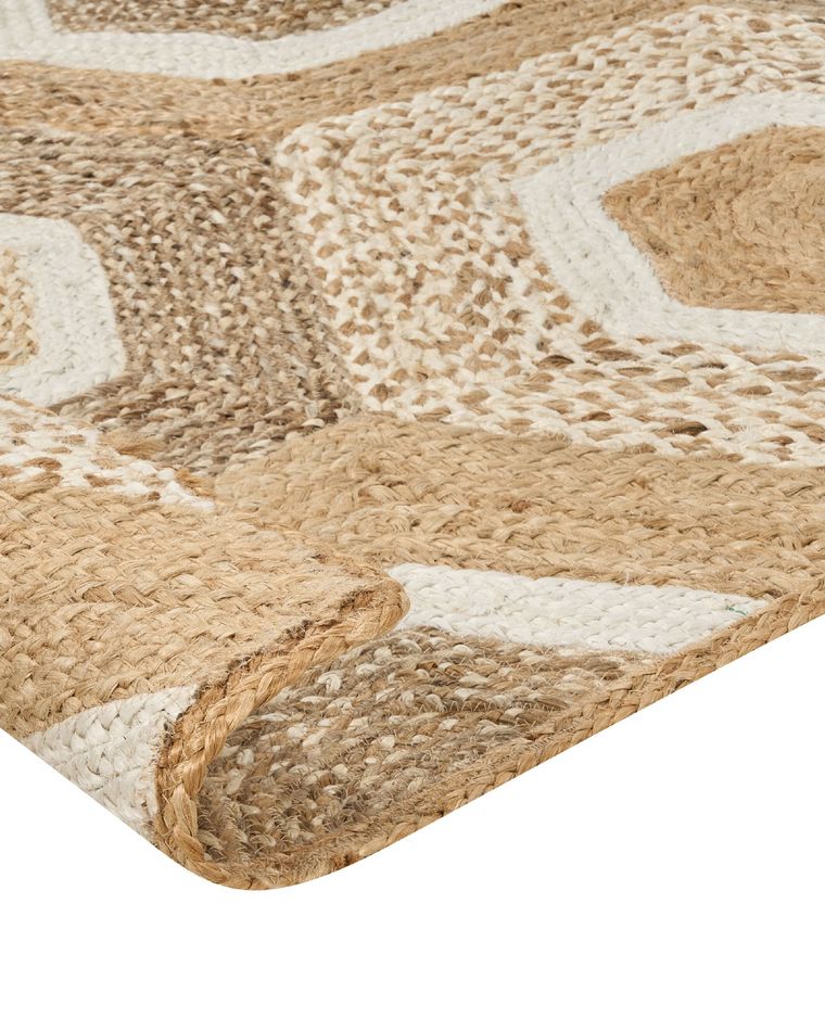 Jute Runner Rug 80 x 300 cm Beige BASOREN Beliani.co.uk