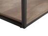 Coffee Table with Shelf Dark Wood and Black FORRES_727737