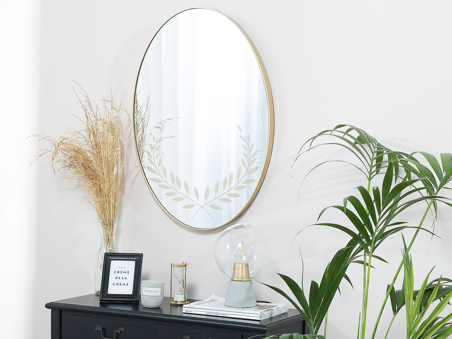 Espejo de pared 59x83 cm dorado ALOR | Beliani.es