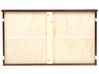 Hochbett Holz mit Bettkasten dunkelbraun 90 x 200 cm REGAT_877137