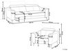 Conjunto de sofás reclináveis de 4 lugares em pele castanha dourada NARWIK_780336