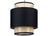 Lampe suspension en rotin noir et naturel BOERI_836974