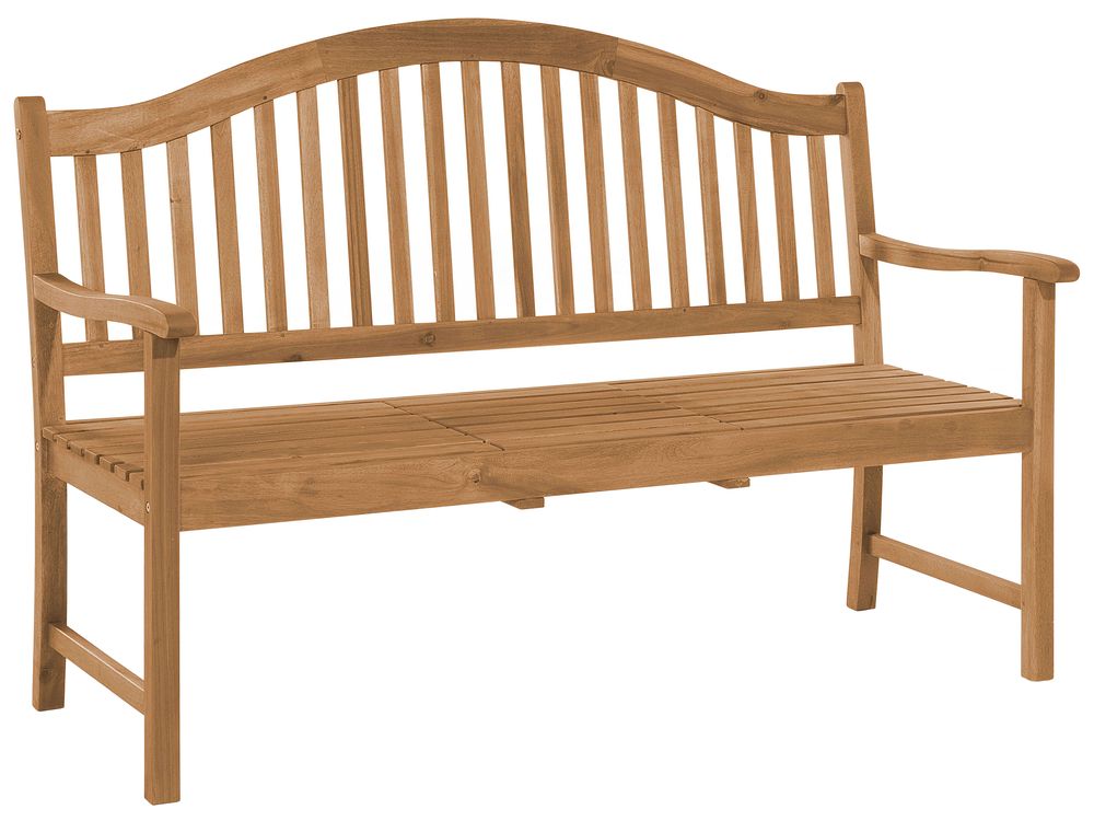 Acacia Wood Garden Bench 150 cm HILO Beliani.co.uk