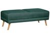 Ensemble canapés et fauteuil en tissu vert 6 places avec pouf FLORLI_905975