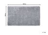 Tappeto shaggy rettangolare grigio chiaro 140 x 200 cm CIDE_746779