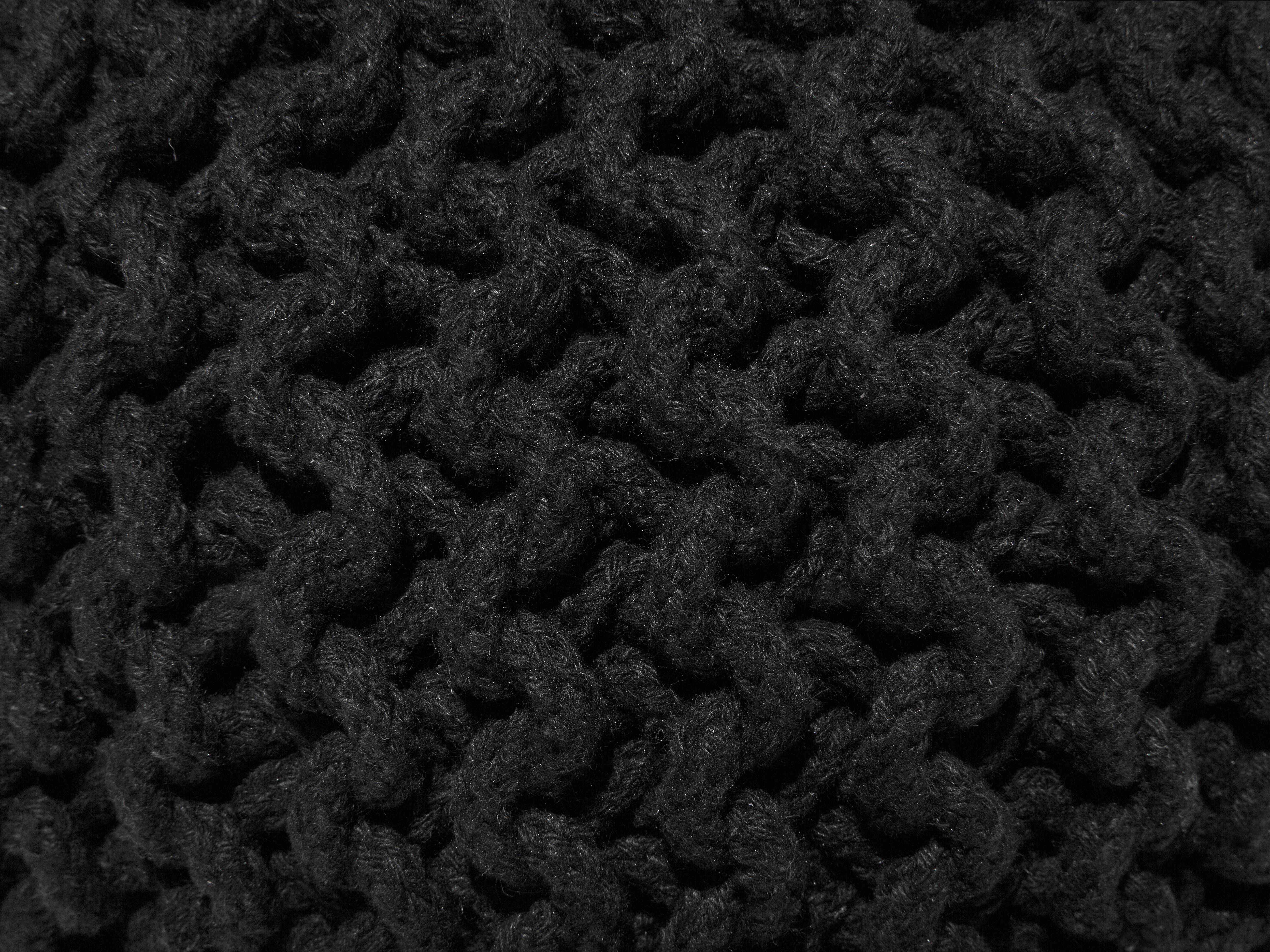 Puf 40 x 25 cm czarny CONRAD