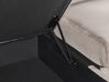 Canapé d'angle convertible en velours beige avec rangement LERUM_826084