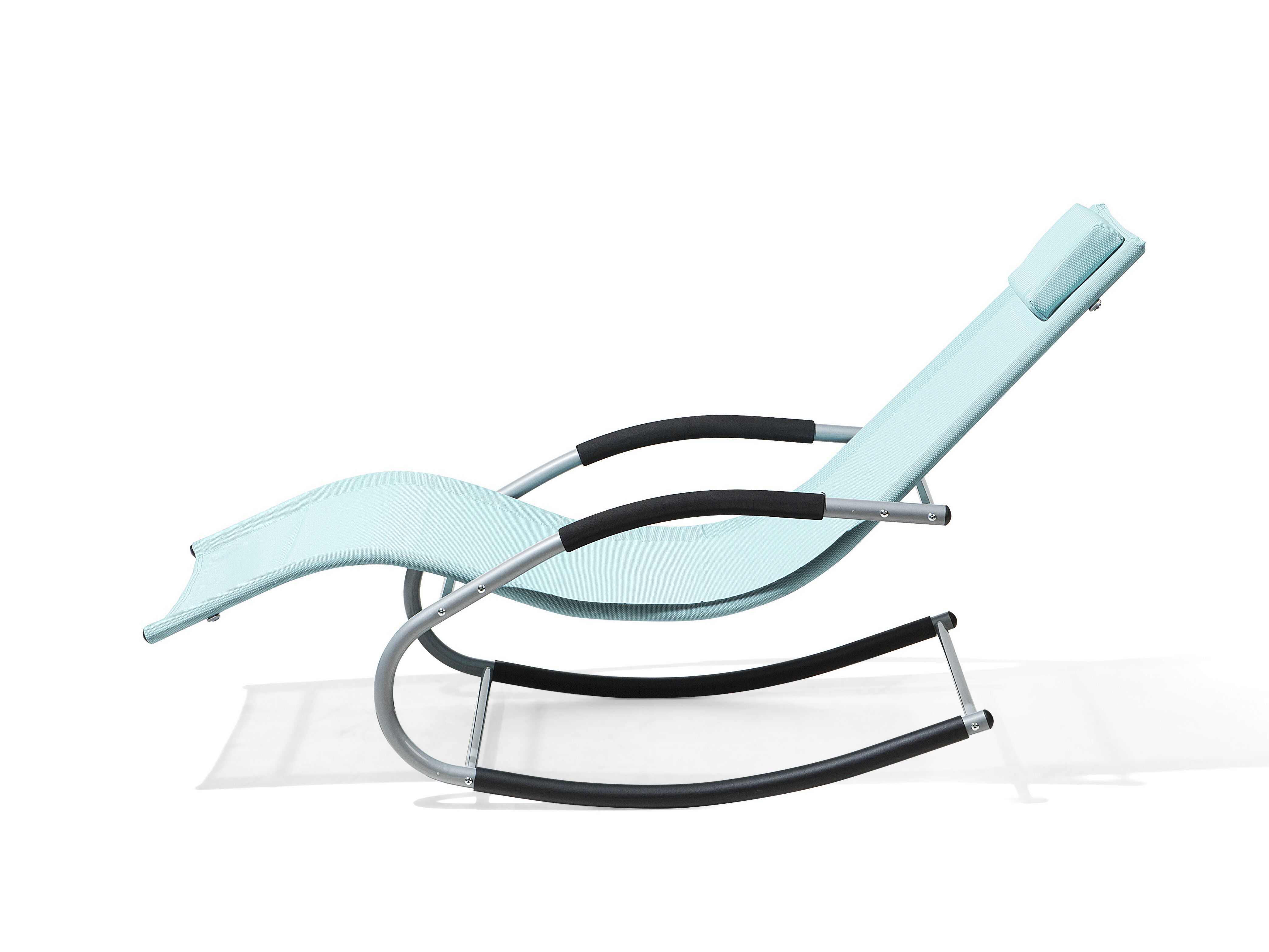 Leżak ogrodowy błękitny CARANO