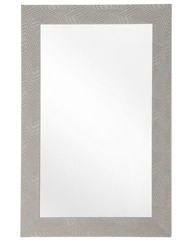 Nástenné zrkadlo 60 x 91 cm sivé NEVEZ