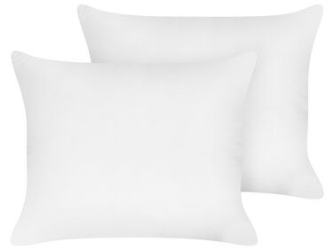 Set of Polyester Bed High Profile Pillow 50 x 60 cm TRIGLAV