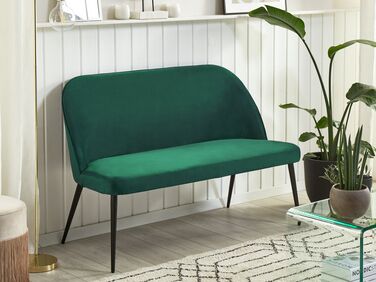 2 Seater Velvet Kitchen Sofa Green OSBY