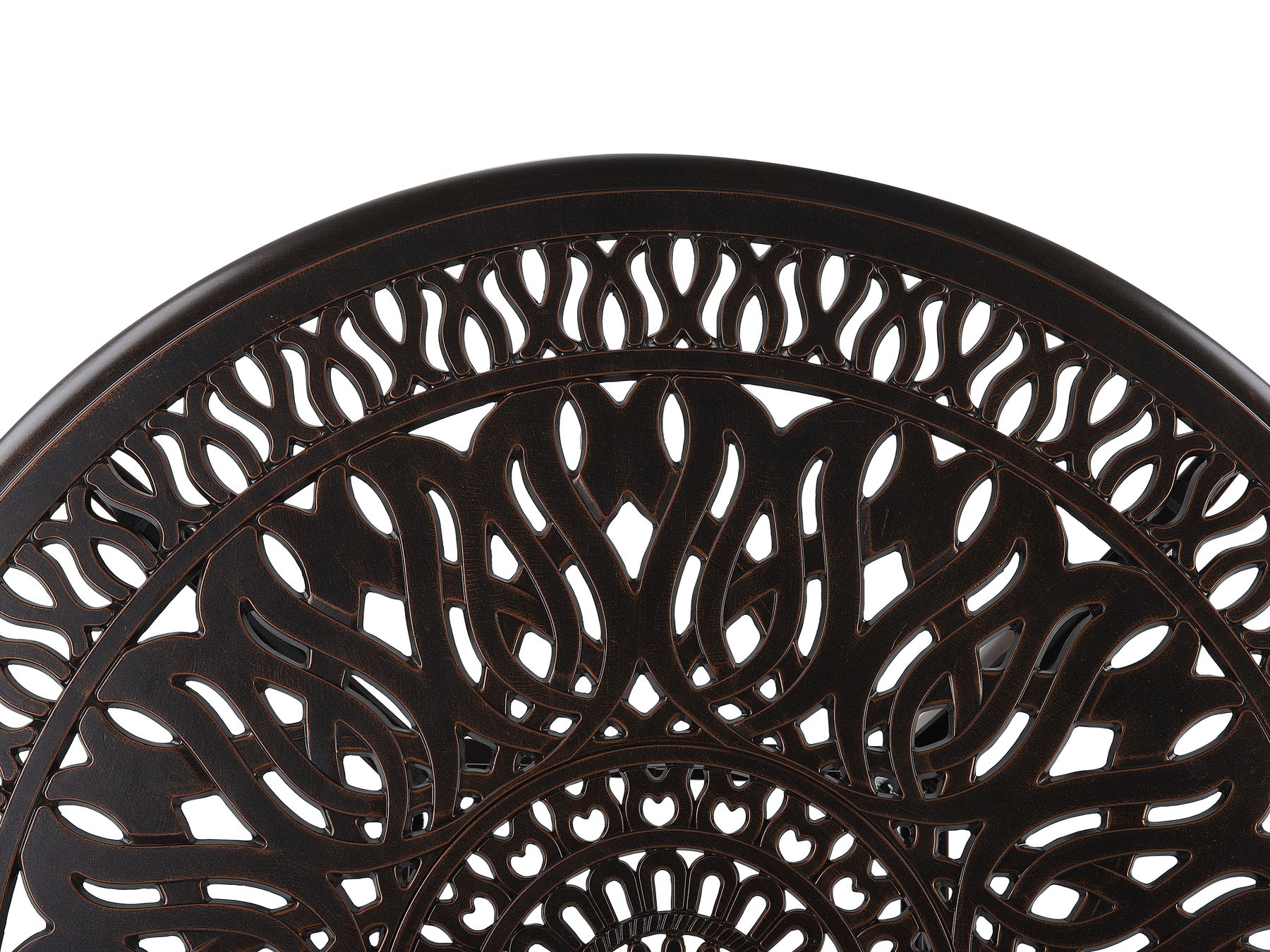 Gartenmöbel Set Aluminium dunkelbraun 4-Sitzer ANCONA | Beliani.ch