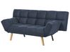 Fabric Sofa Bed Navy Blue INGARO_894192