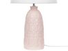 Keramická stolní lampa růžová ZARIMA_822397