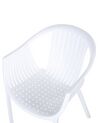 Conjunto de 4 sillas de jardín blancas NAPOLI_848071