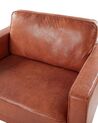Faux Leather Armchair Golden Brown SAVALEN_779211
