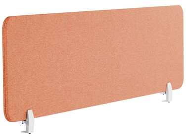 Työpöydän väliseinä vaalea punainen 130 x 40 cm WALLY