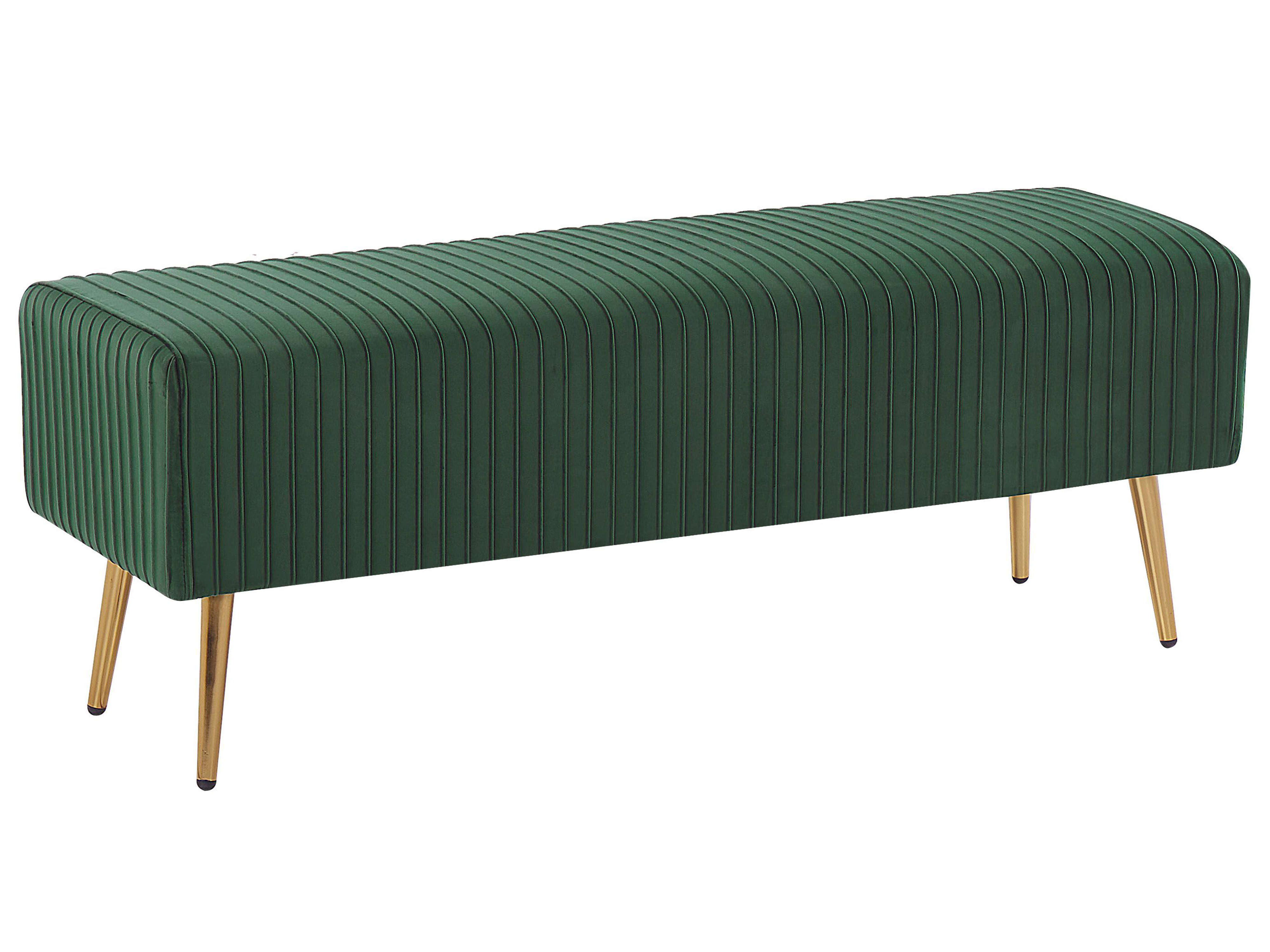 Sametová lavice zelená PATERSON