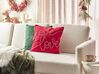 Velvet Cushion 45 x 45 cm Red SIDERASIS_892862