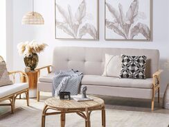 Vuodesohva kankainen beige TJORN